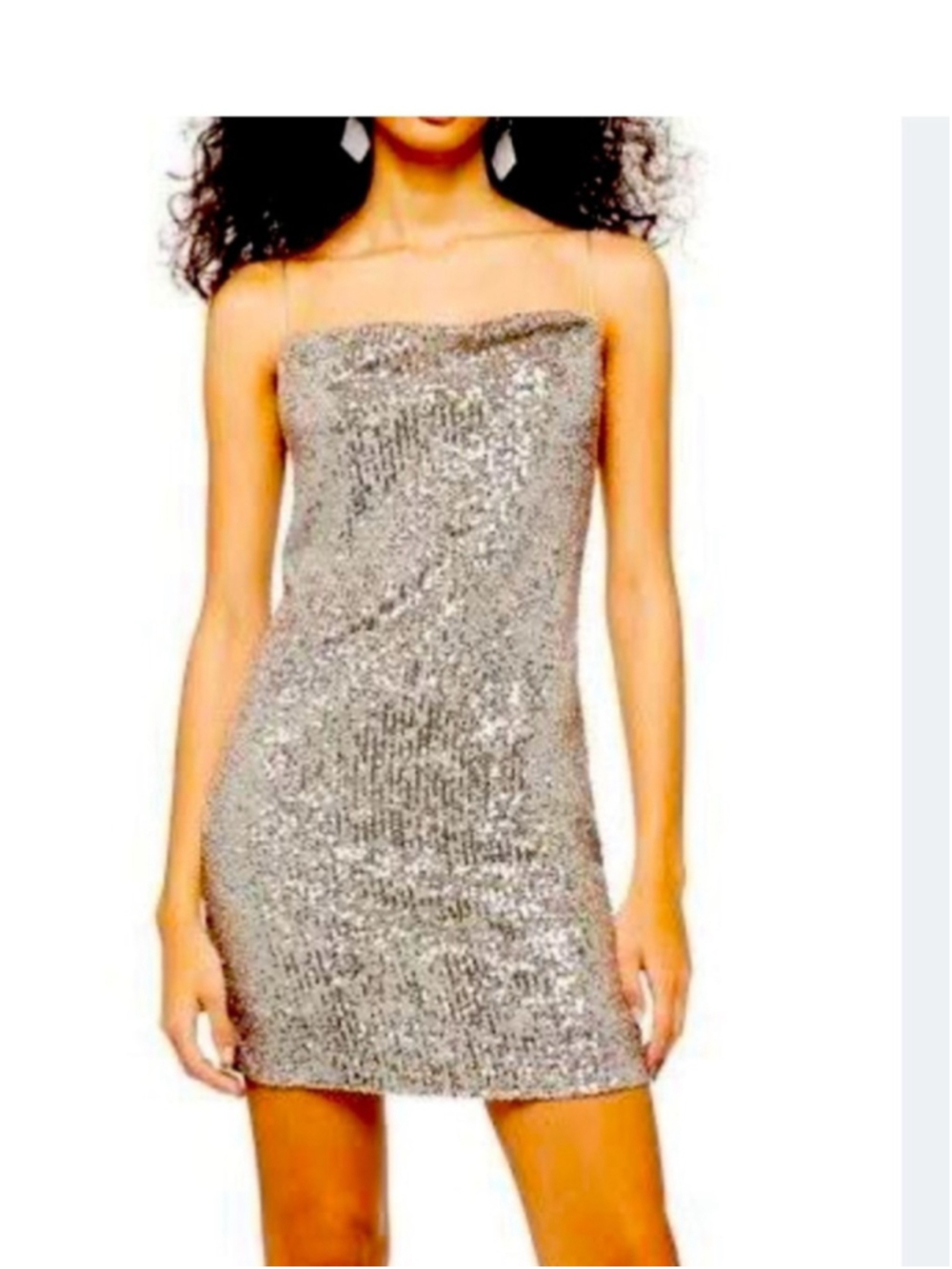 topshop sequin bodycon dress | Dresses | Topshop Cowl Neck Stretch Bungee Thin Strap Mini Sz Chanel 2012 Mini Dress